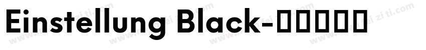 Einstellung Black字体转换